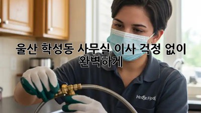 울산 학성동 사무실 이사, 걱정 없이 완벽하게!
